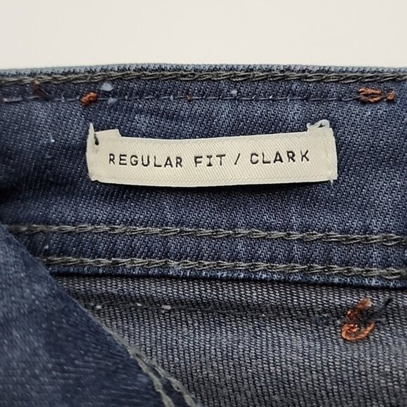 Jack And Jones Regular Fit Clark Jeans Intelligence Dark Blue Denim Size 30 - Picture 7 of 16